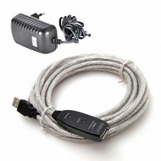 HMW827779USB 2.0 연장(AM-AF) 리피터 케이블 (아답터 포함) 5M (NEXT-USB05PW), 단일색상