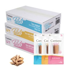 칸타나 참치 필렛 20g x24개 고양이간식, 가쯔오부시맛, 24개