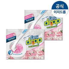 이지드롭 변기크리너 화이트머스크향 리필 2팩(24입), 80g, 2팩