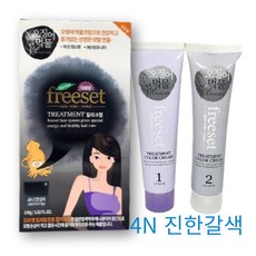 프리셋 오징어먹물 트리트먼트 칼라크림 염색약