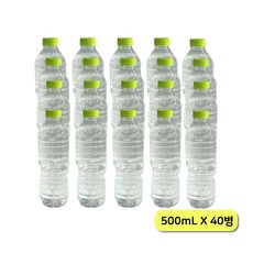 풀무원샘물 무라벨 생수, 500ml, 40개 500ml, 40개