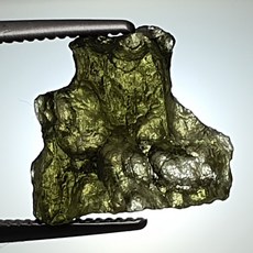 운석 METEORITE 몰다바이트 MOLDAVITE 충격암 2.55ct 체코 2ct2