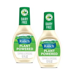 히든벨리 오리지널 식물성 파우더 랜치 샐러드 드레싱 앤 토핑 Hidden Valley Plant Powered Ranch, 2개, 355ml