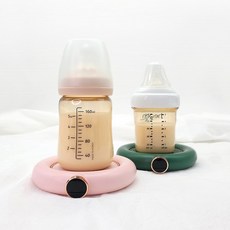휴대용 젖병 보틀 워머 모유중탕기 액상분유데우기, 1개, 핑크