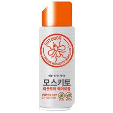 신신 모스키토 아웃도어에어로솔 100ml 레몬향 모기진드기기피제 스프레이 휴대용, 1개