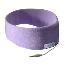 SleepPhones 클래식 슬립 헤드폰, Large, Quiet Lavender - Fleece Fabric