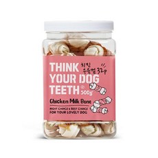 Think your dog teeth 치킨딩고 본 500g 1통, 치킨, 스틱, 1개 - 하루올데이강아지영양제