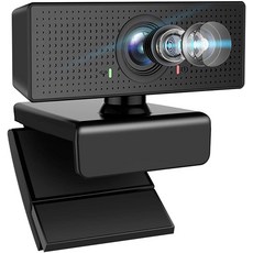 Webcam with Microphone Airacker HD 1080p Webcam with Microphone for Desktop Streaming Webcam for Computer Monitor USB W-B089M5LGDR, one size, Black