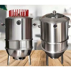 캠핑 항아리 바베큐 대형 항아리바베큐 숯불 훈제, 1개, 1. 대형로 업그레이드 패키지1