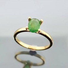 14k천연에메랄드반지