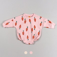 하트베이비 봄 가을 유아용 당근 수트