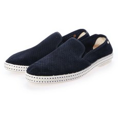 Riviera Rivieras 펀칭 스웨이드 레더 Slip-on SULTAN DES PLAGES （네이비） 79750 20279750 MARINE