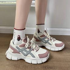 애비 신발 여자 여자 신발 여름 트렌드 테니스화 통기 두꺼운 바닥 운동화 러닝화 캐주얼 신발 여자