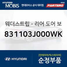 리어 도어 바디 사이드 웨더스트립(뱀띠고무) 좌측 (831103J000WK)-현대모비스 부품 공식대리점 온라인쇼핑몰 파츠로 베라크루즈