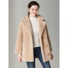 여성 겨울 모피 호주 양털 롱 코트 뽀글이 후리스 예쁜 무스탕 여자 코디 2021 새로운 곡물 양모 양털 모피 코트 여성 겨울 젊은 짧은 양 시어링 모피 코트