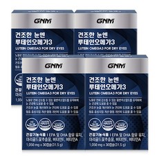 GNM 건조한 눈엔 루테인오메가3 / 눈건강 비타민A 비타민E, 30정, 4개