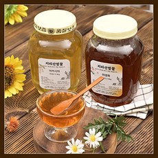 국내산 지리산 벌꿀 아카시아 사양꿀 2kg, 야생화1통, 1개