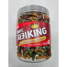 벨버드 져키KING 강아지 간식 M, 혼합맛(황태/연어/참치/오리/치즈), 1kg, 2개 황태 + 연어 + 참치 + 오리 + 치즈 혼합맛, 2개입
