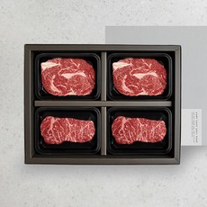 [설성목장] 무항생제 인증 한우 정성 스테이크 세트(등심스테이크용400g+채끝스테이크용400g), 1개