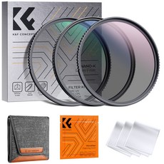 K&F CONCEPT MCUV+CPL+ND4 필터 3종 세트, 72mm