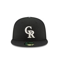 콜로라도 록키스 뉴에라 On-Field to ALT 59FIFTY Fitted 모자-Blk/Silver