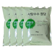 불순물제거 비정제 사탕수수원당 12kg(3kgx4개)