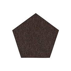 갤럭시 방법 솔리드 컬러 실내 실외 영역 카펫 초콜릿 - 4 '펜타곤 (4' Pentagon Chocolate), 4' Pentagon, Chocolate