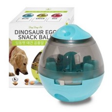  딩동펫 반려견 공룡알 간식볼 9.5 x 12.5 cm, 블루, 2개 