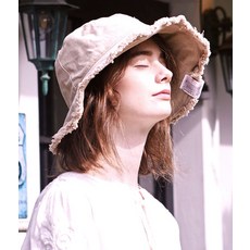 슬리피슬립 [unisex]REVERSIBLE BEIGE BUCKET HAT - 슬리피슬립모자