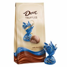 DOVE 도브 Milk Chocolate Truffles Candy 언와인드 밀크 초콜릿 트러플 캔디 기프트 백 5.31oz(150g) 4개, 1개