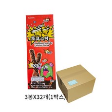 왕빼빼로 와자작톡톡 초코스틱(3봉입)X32 (1박스), 32개