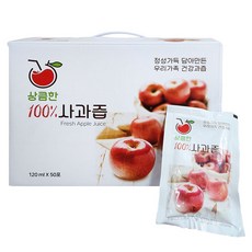경북 포항 상큼한 100% 생사과즙 120ml 50포