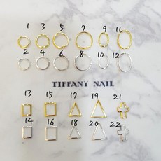 티파니네일재료 프레임 파츠, 1개, 17(15개입)
