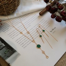 골든듀글리터링러브목걸이