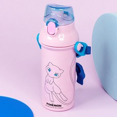 포켓몬스터 앵커 원터치 어깨끈 물통(뮤), 1개