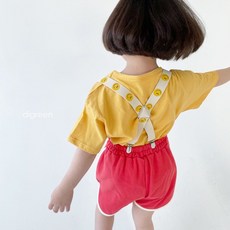 핑크트리 여름신상 디그린 스마일 서스펜더 멜빵 코디 유아 키즈 어린이 초등