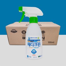  메디크린 300ml X 30개 (1박스) 미국 FDA인증 옷에 뿌리는 소독제 무알콜 살균소독제 소독수 스프레이 이산화염소수 살균제 
