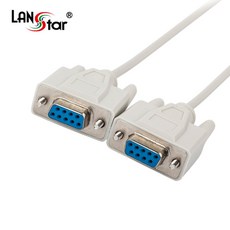 LANstar 시리얼 9핀 FF 크로스 케이블 10M LS-SER-9FF-10M, 1개