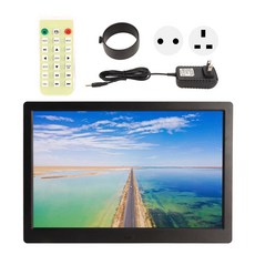 사진 액자 디지털 스마트 IR 리모컨 전자 앨범 14.1인치 1280X800 100-240V, EU 플러그, 1.EU 플러그