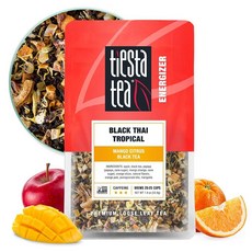 Tiesta Tea Chai Love 루즈 리프 스파이스 차이 홍차 하이 카페인 핫 & 아이스 티 118.3g4온스 틴 50컵 맛 설탕 무첨가 루스 195167, First Flush Darjeeling, Tin - 50 Cups, 1개입, 50개