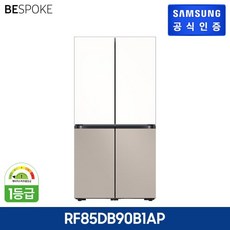삼성 비스포크 냉장고 4도어 에센셜 RF85DB90B1AP, 색상:에센스 베이지