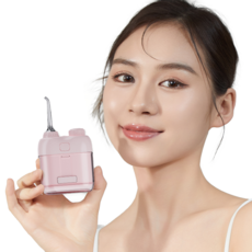 ERAN스타 미니 무선 물치실 구강세정기 IPX7급 방수 휴대용/여행용/캠핑용/출장용, 핑크 핑크