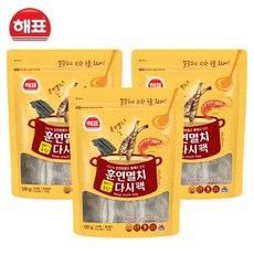 [해표] 훈연멸치 다시팩 120g(8입), 3개, 120g