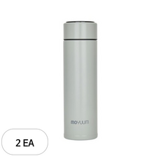 모윰 스마트 분유 보온병 350ml, 세이지, 2개