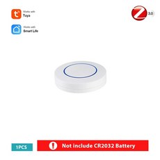 Tuya Zigbee 스마트 단추 장면 스위치 라이프 무선 원격 키 컨트롤러 홈 자동화 조광기, 1개, 01 1PCS No battery