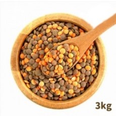 캐나다 렌틸콩 레드 브라운 믹스 렌즈콩 3kg, 1개