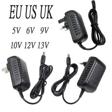 Ac110-220V 범용 전원 공급 장치 240V to dc5V 6V 9V 10V 12V 13V 어댑터 1A 1.5A 2A 미국 EU UK AU AC 플러그 DC5.5x2.5mm, 1개, 없음, 11) 미국 - 10-1.5A