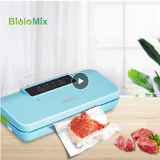 24J38 진공 실러 자동 식품 포장 기계 10pcs 가방 가정용 신선한 건조 촉촉한 음식 모드에 대 한 최고의 블루 컬러