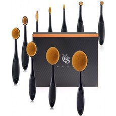 10Pcs 뉴패셔너블 수퍼 소프트 프로페셔널 오벌 칫솔 파운데이션 윤곽 파우더 블러쉬 컨텐셔드 아이라이너 블렌딩 브러쉬 박스, 1, 단일옵션