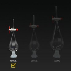 분별깔대기 100ml (테프론콕크) /분액여두, 1개